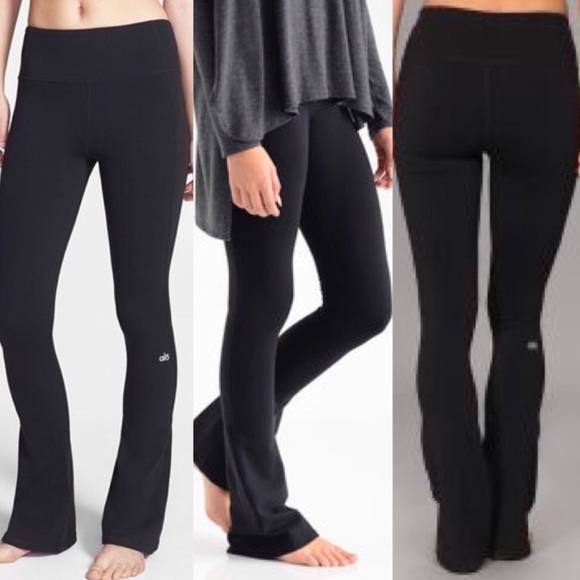 Alo Yoga Arroyo Bootcut Pant In Black 